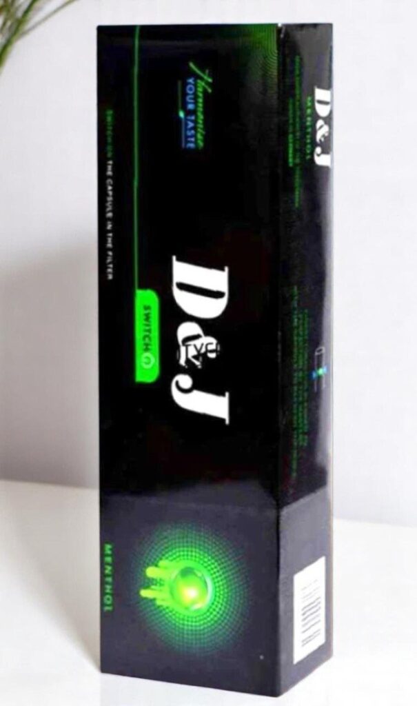 บุหรี่นอก D&J Switch Menthol (1เม็ดบีบ)
