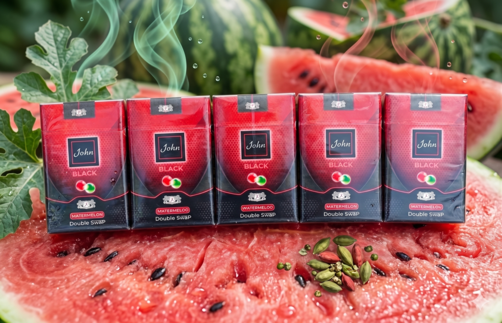 บุหรี่นอก John Black Watermelon (2เม็ดบีบ) พร้อมส่ง