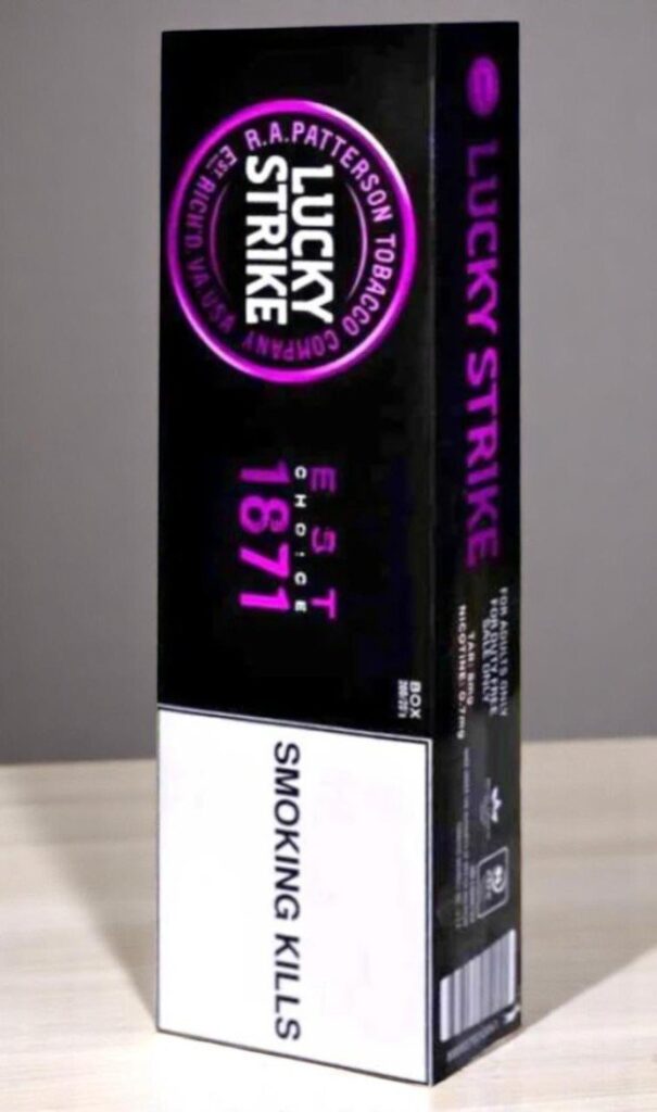 บุหรี่นอก Lucky Strike Blueberry (1เม็ดบีบ)