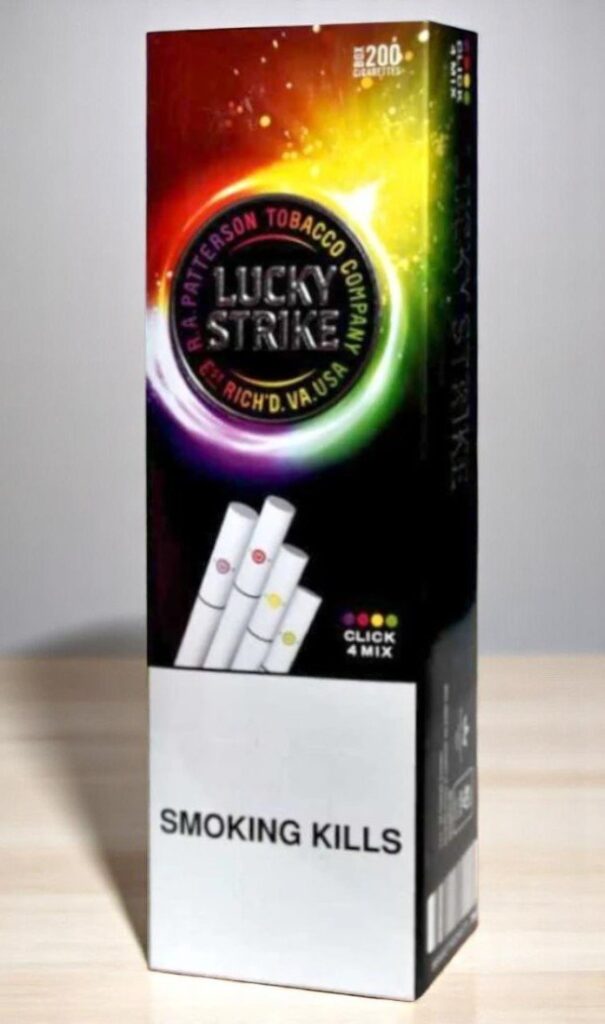 บุหรี่นอก Lucky Strike Click 4 Mix (1เม็ดบีบ)