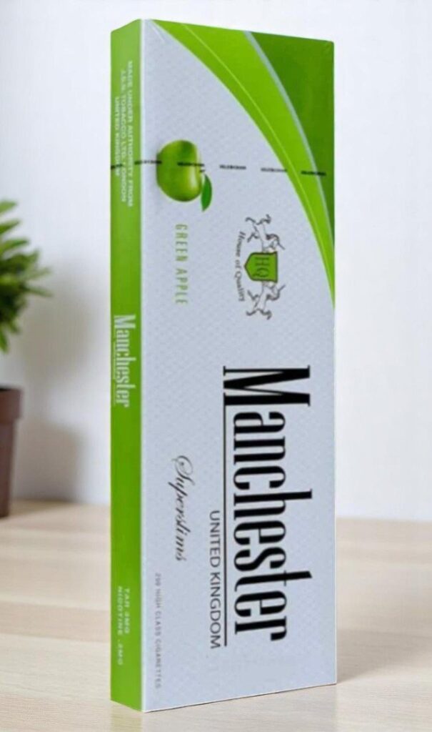 บุหรี่นอก Manchester Apple Slims