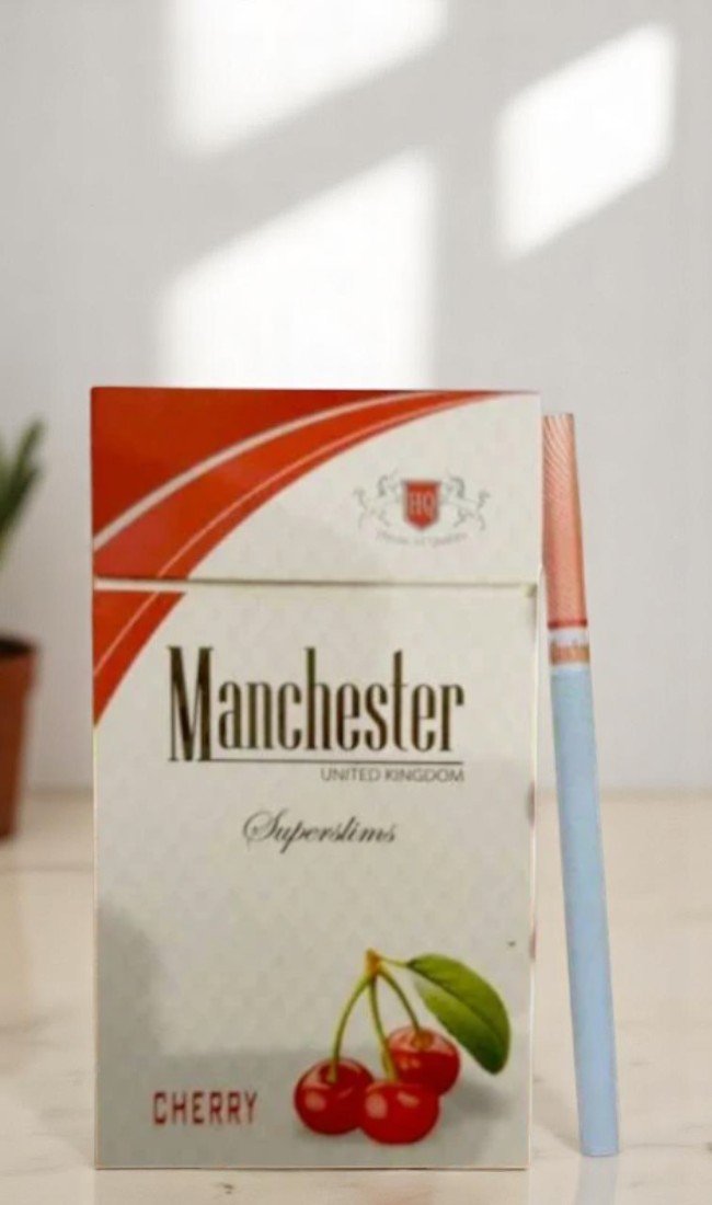 บุหรี่นอก Manchester Cherry Slims