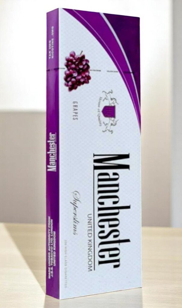 บุหรี่นอก Manchester Grape Slims