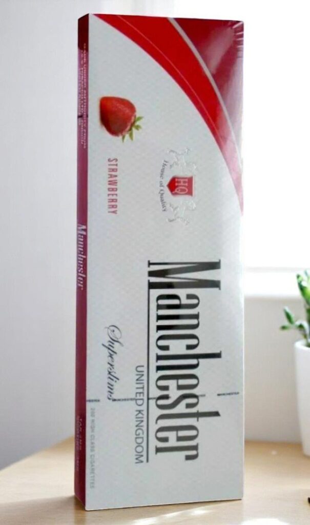 บุหรี่นอก Manchester Strawberry Slims