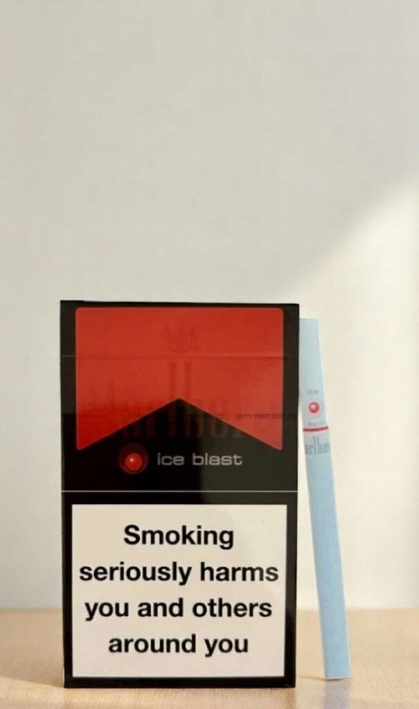บุหรี่นอก Marlboro ice Blast Red (ซองแข็ง)