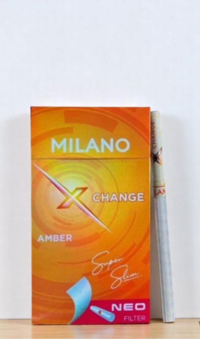บุหรี่นอก Milano Change Amber (1เม็ดบีบ)
