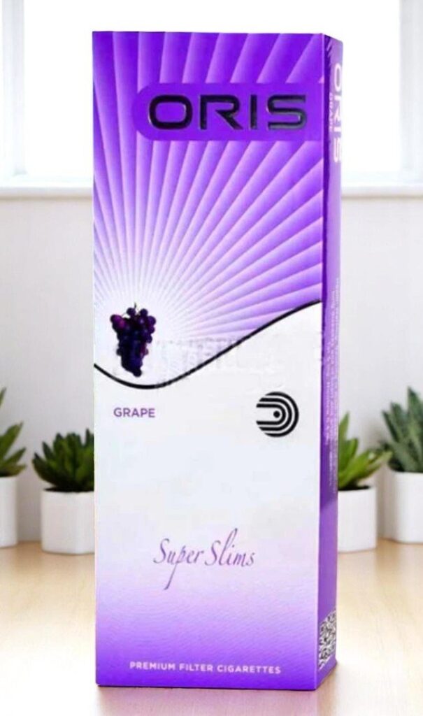 บุหรี่นอก Oris Grape Slimsพร้อมส่ง