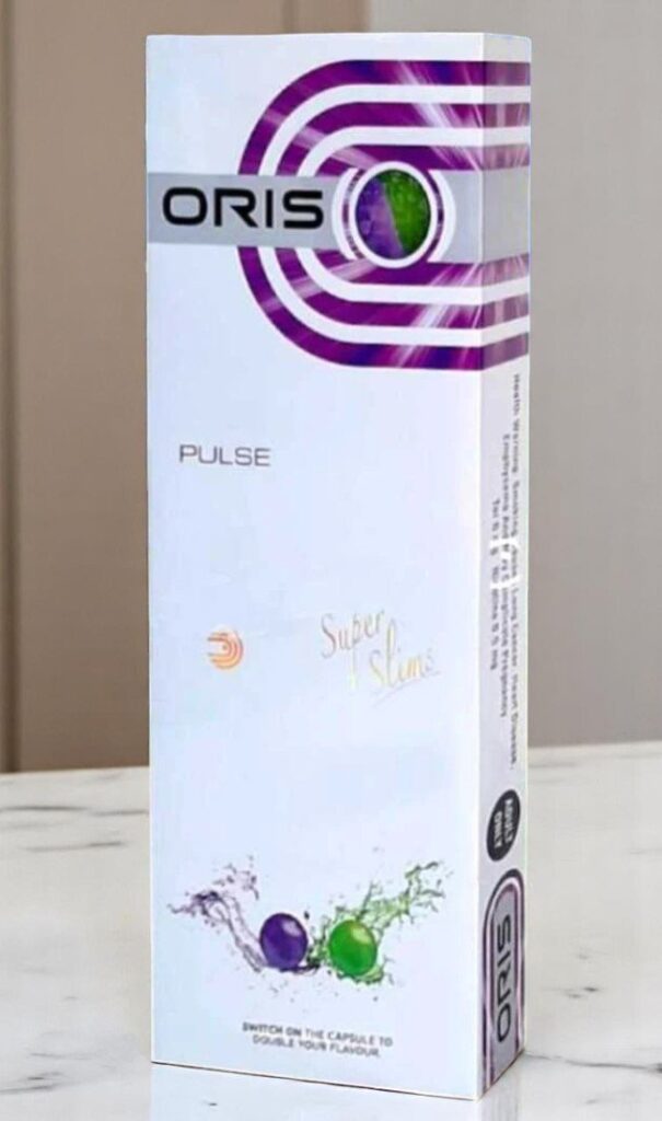 บุหรี่นอก Oris Pulse Double Mix (2เม็ดบีบ)พร้อมส่ง