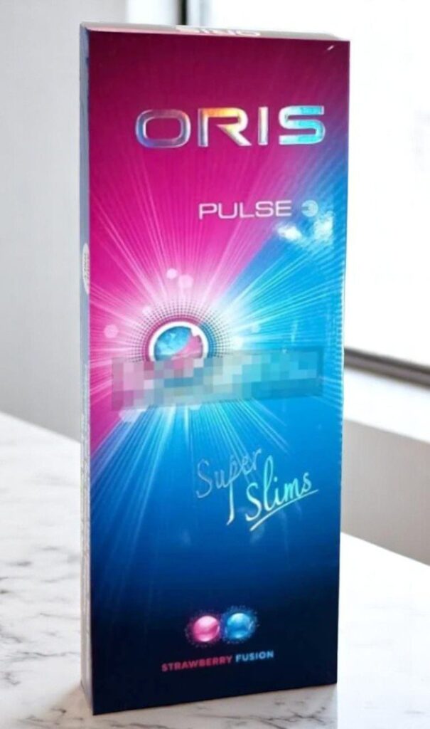 บุหรี่นอก Oris Pulse Strawberry & Mint (2เม็ดบีบ)