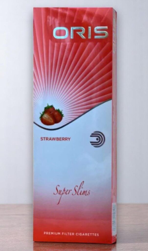 บุหรี่นอก Oris Strawberry Slimsพร้อมส่ง