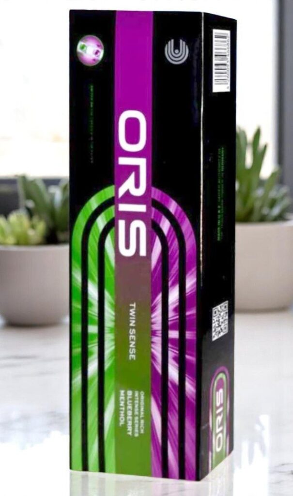 บุหรี่นอก Oris Twin Sense Blueberry Menthol (2เม็ดบีบ)พร้อมส่ง