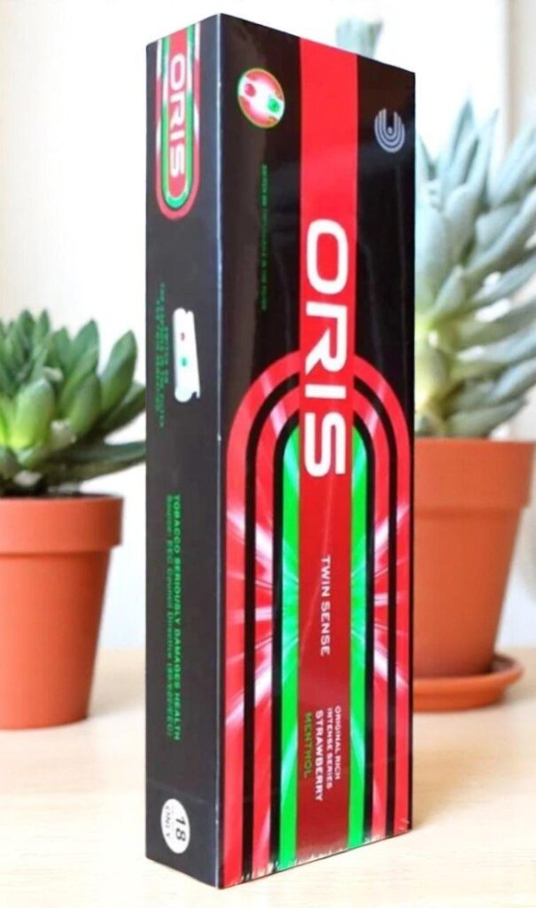 บุหรี่นอก Oris Twin Sense Strawberry Menthol (2เม็ดบีบ)พร้อมส่ง