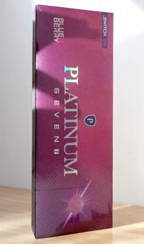 บุหรี่นอก Platinum Seven Blueberry (1เม็ดบีบ)