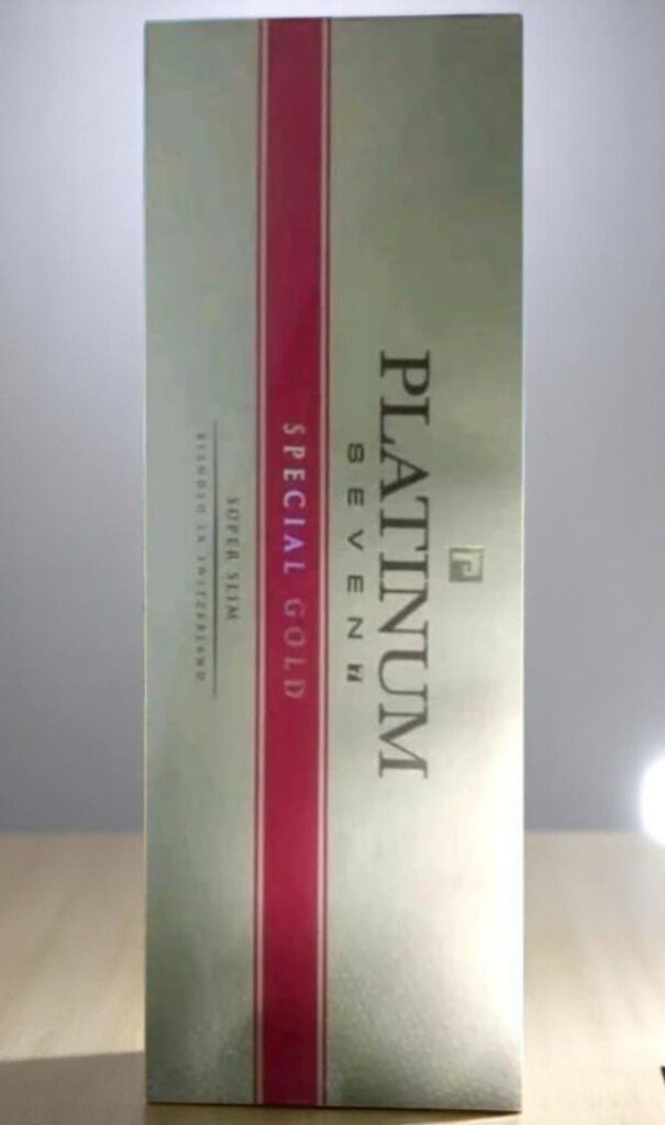บุหรี่นอก Platinum Seven Special Gold (ซองแข็ง)
