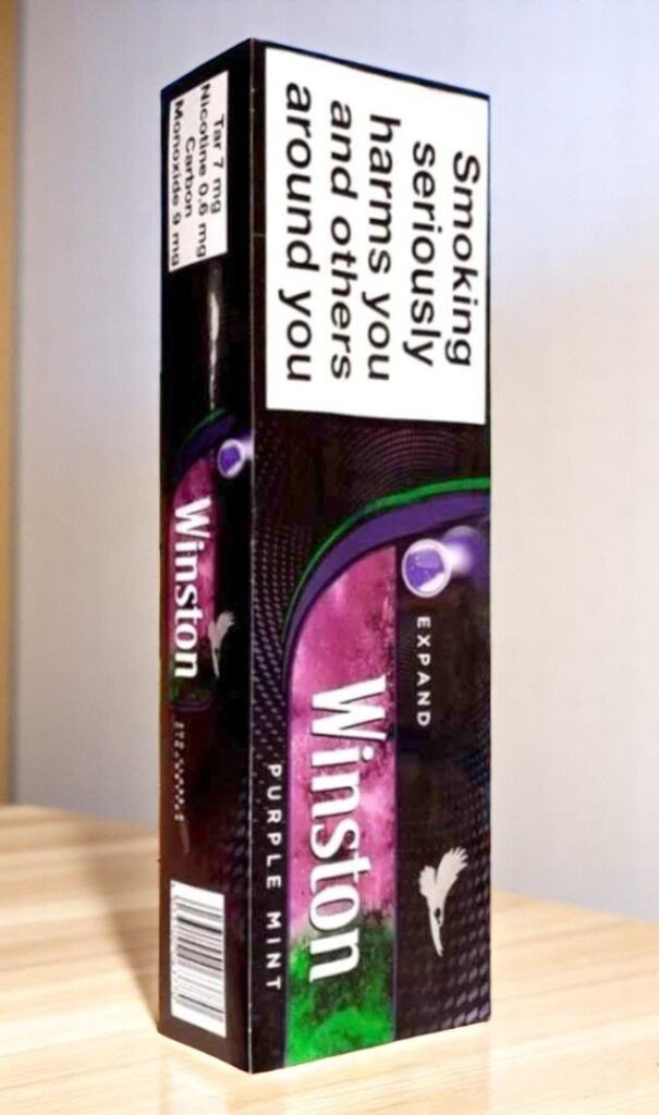บุหรี่นอก Winston Purple Mint (1เม็ดบีบ)พร้อมส่ง