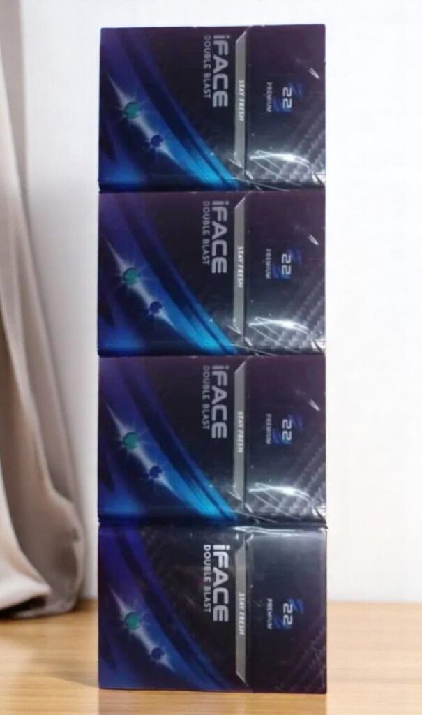 บุหรี่นอก iFACE Double Blast (2เม็ดบีบ)พร้อมส่ง
