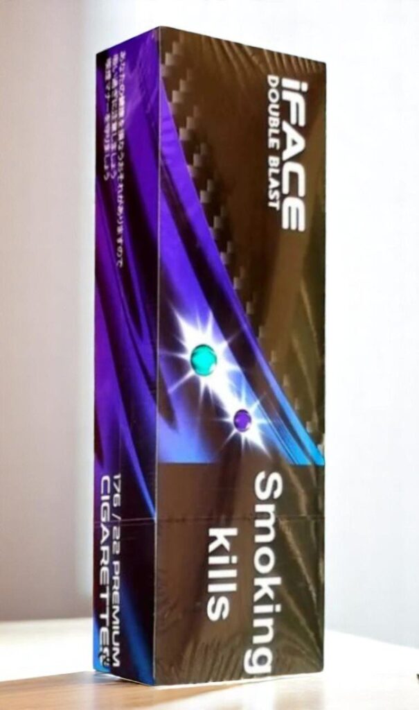 บุหรี่นอก iface Blueberry & Menthol (2เม็ดบีบ)พร้อมส่ง