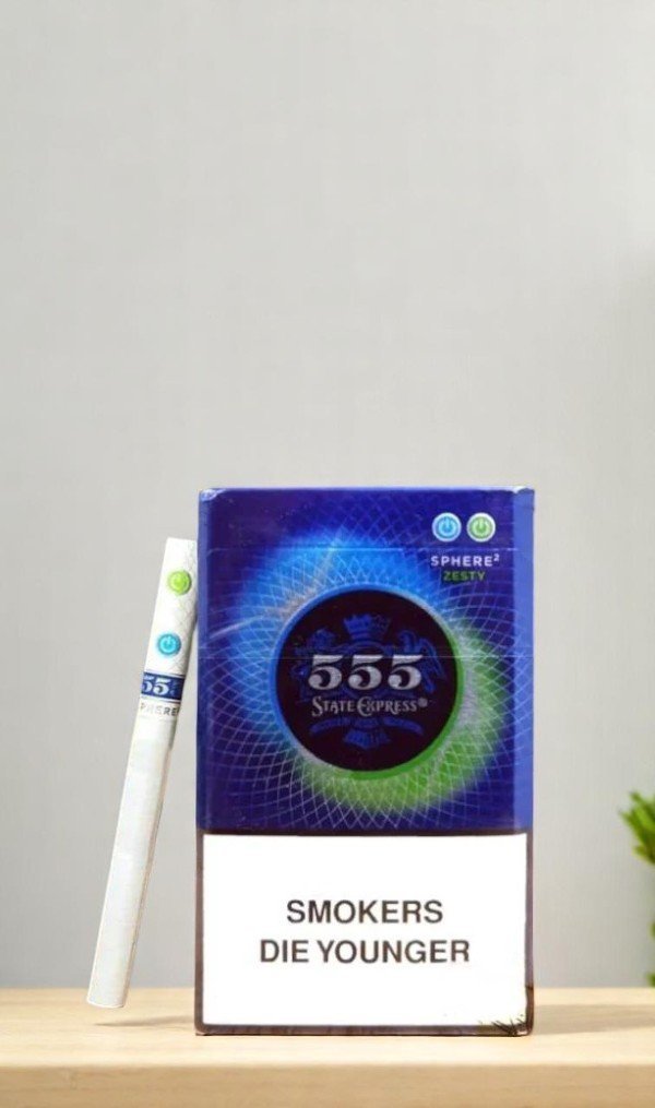 บุหรี่นอก 555 State Express Sphere Zesty (2เม็ดบีบ)