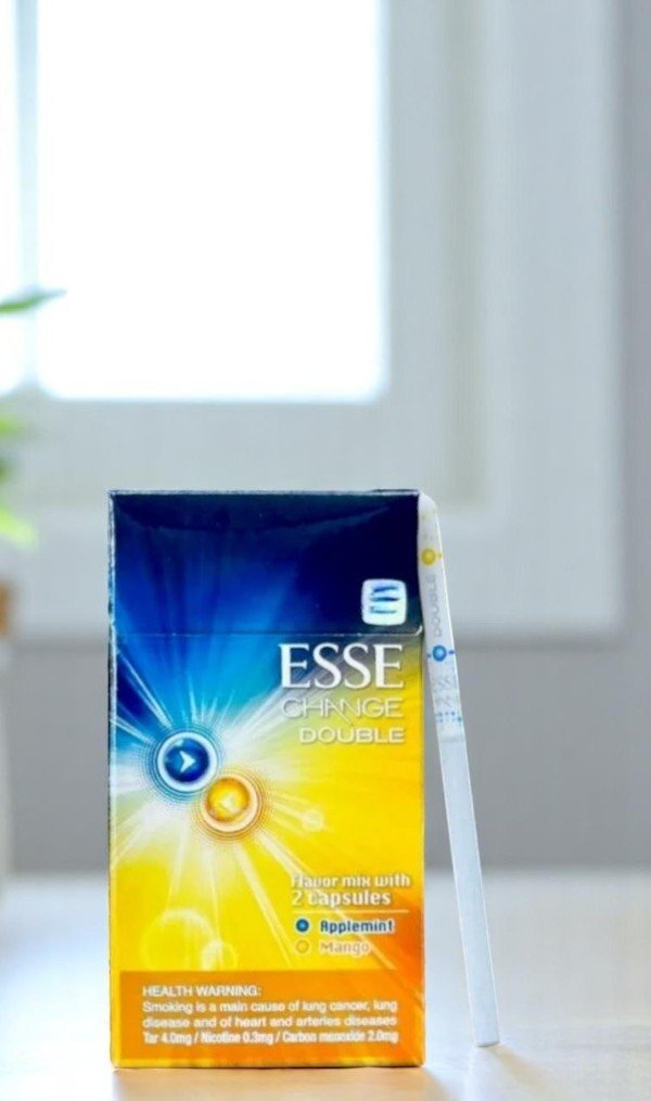 บุหรี่นอก Esse Change Double Apple mint & Mango (2เม็ดบีบ)