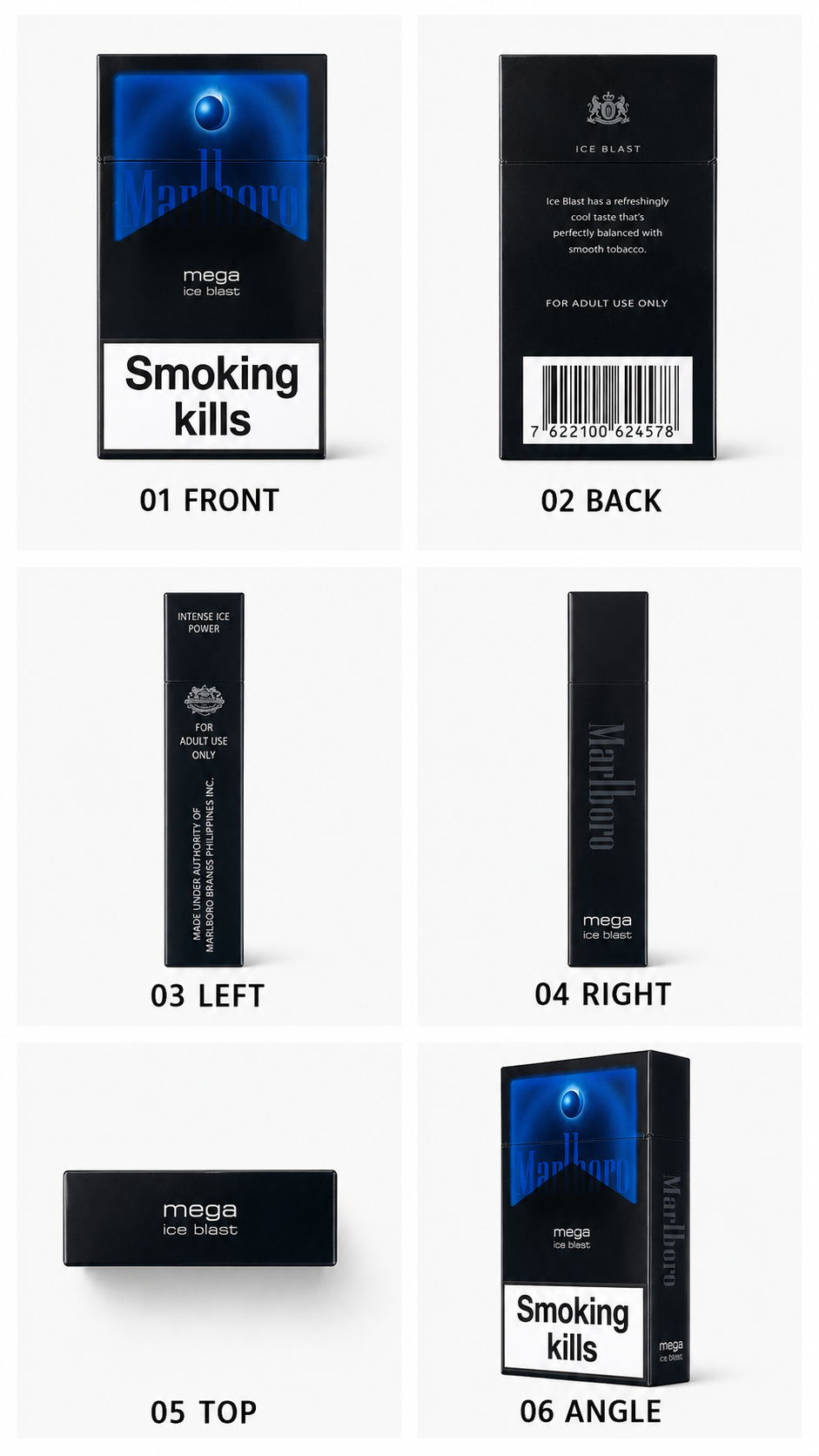 Marlboro Mega Ice Blast (1เม็ดบีบ) | Marlboro Mega Ice Blast
