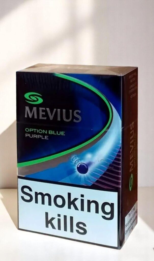 Mevius Option Blue Purple (1เม็ดบีบ) | Mevius Option Blue Purple