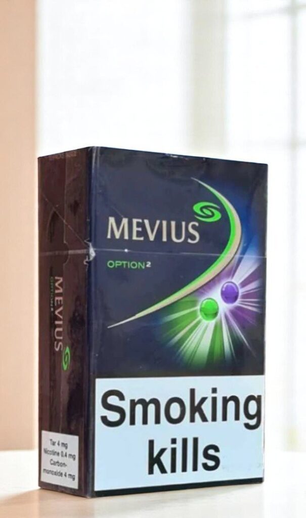 Mevius Option Blueberry & Menthol (2เม็ดบีบ) | Mevius Option Blueberry & Menthol