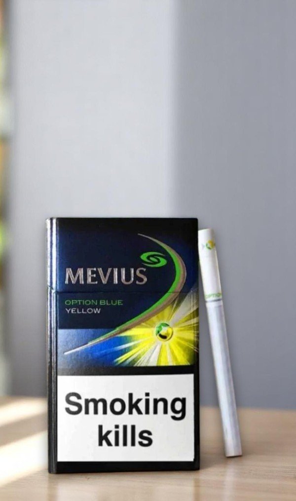 บุหรี่นอก Mevius Option Yellow (1เม็ดบีบ)