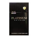 ซองบุหรี่ Platinum Seven Black สีดำหรูหรา วางคู่กับแล็ปท็อปบนโต๊ะทำงานสื่อถึงการพักผ่อนของคนวัยทำงาน