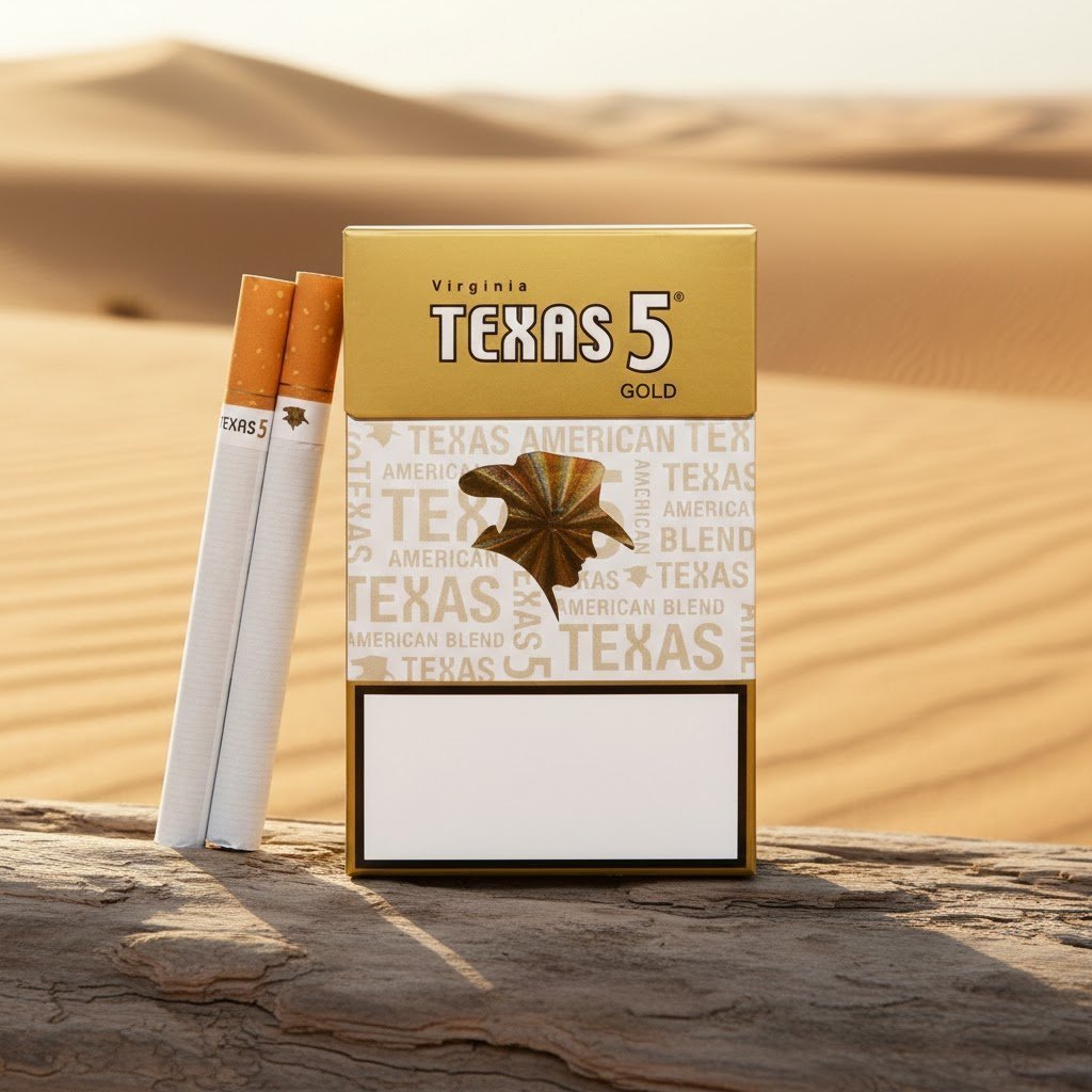 Texas 5 Gold เท็กซัส 5 ทอง บุหรี่นอกยอดนิยม รสร้อนนุ่มนวล คุณภาพพรีเมียม