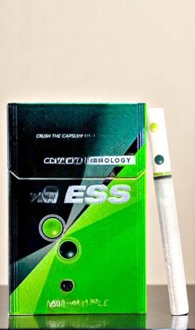 บุหรี่นอก Vess Mint & Apple (2เม็ดบีบ)